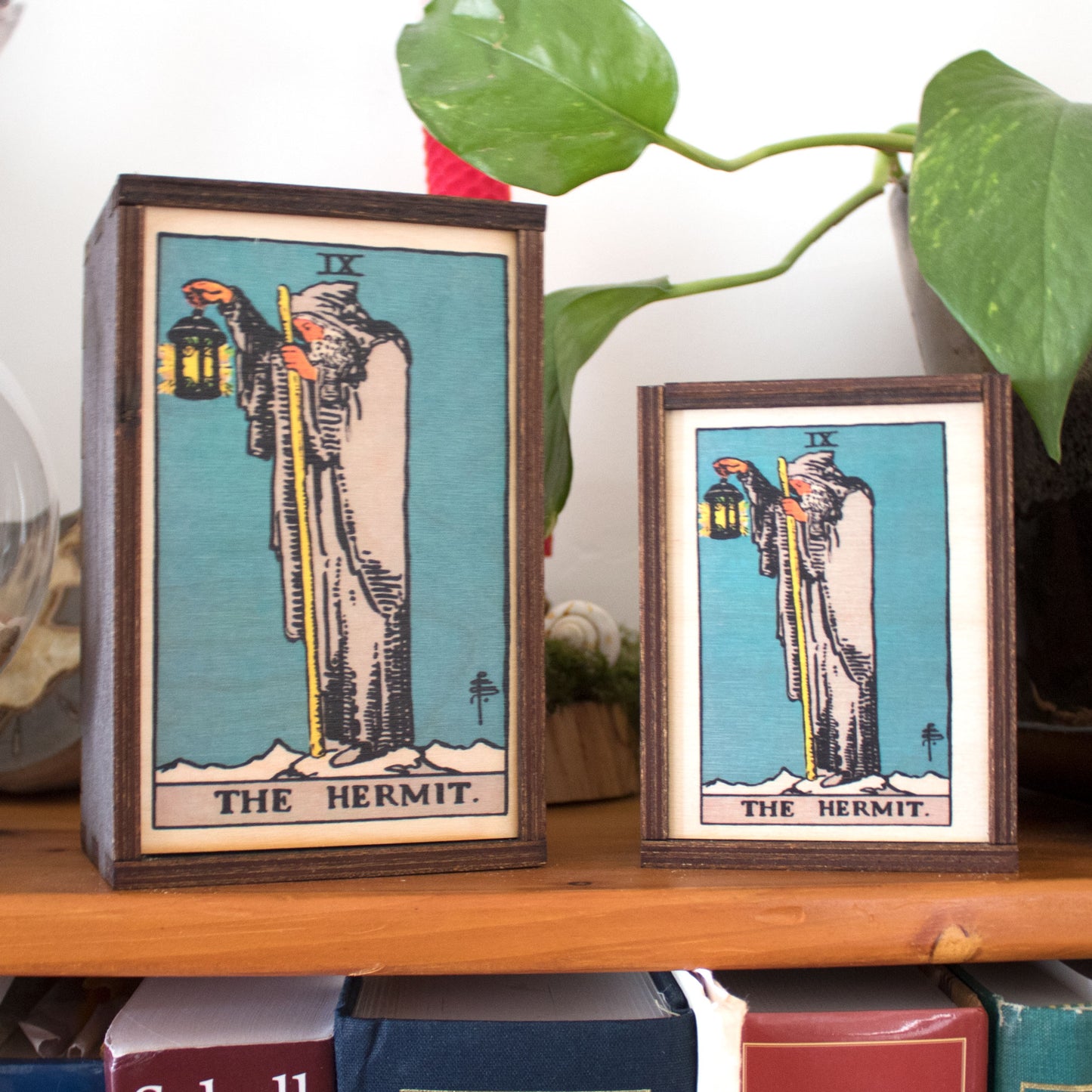 The Hermit Card Tarot Card Card Wooden Stash Box Tarot Card Box