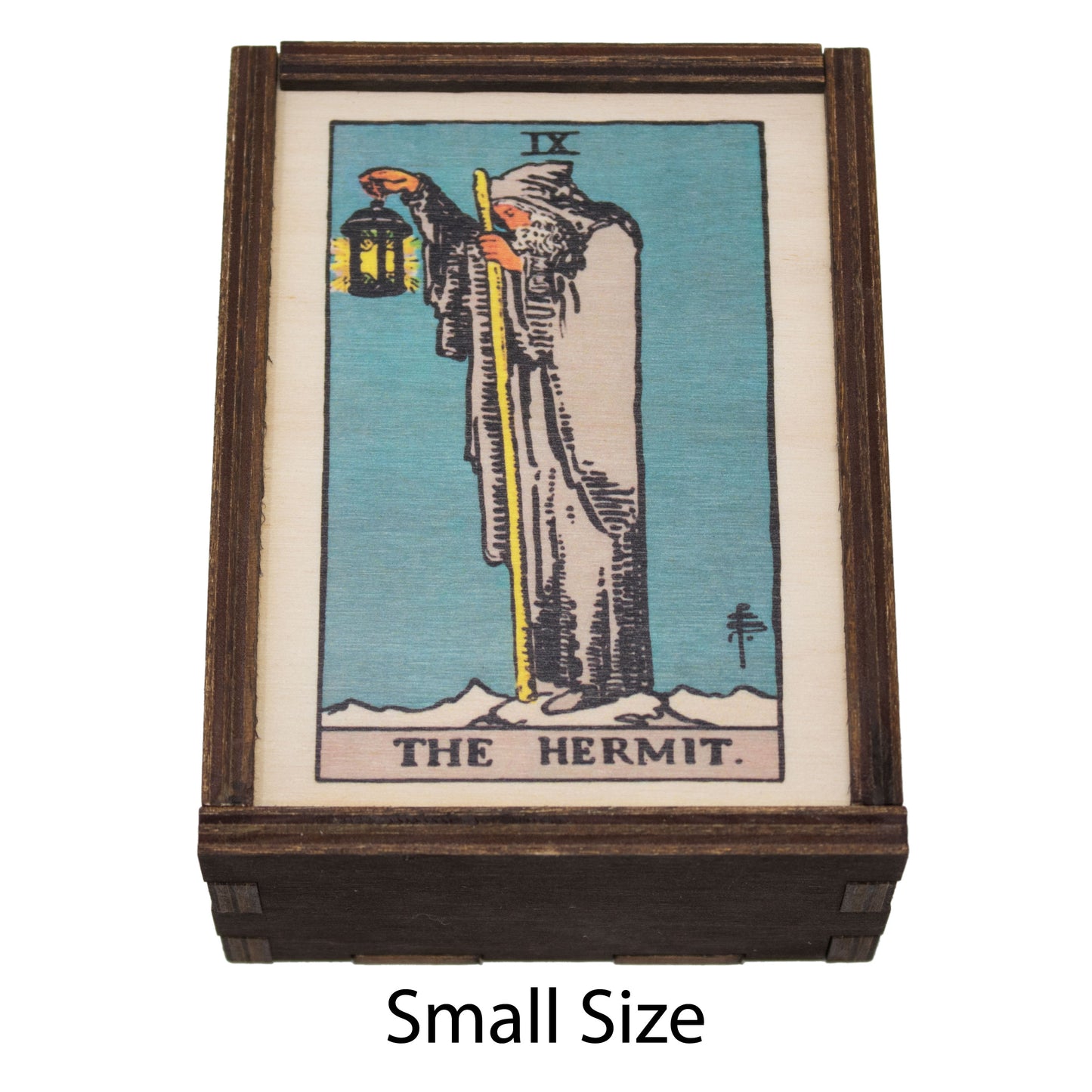 The Hermit Card Tarot Card Card Wooden Stash Box Tarot Card Box