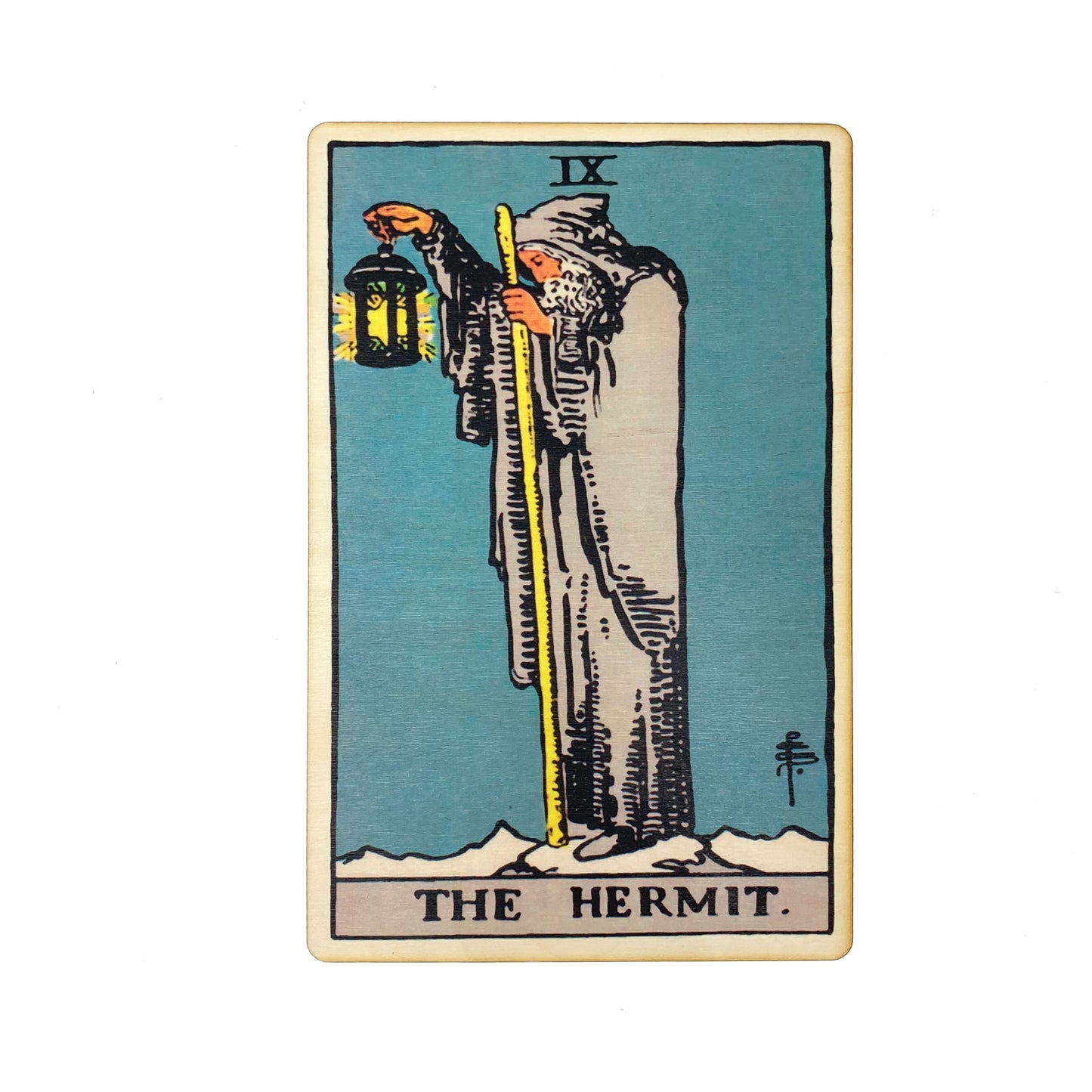 The Hermit Tarot Wall Art Wooden Wall Decor