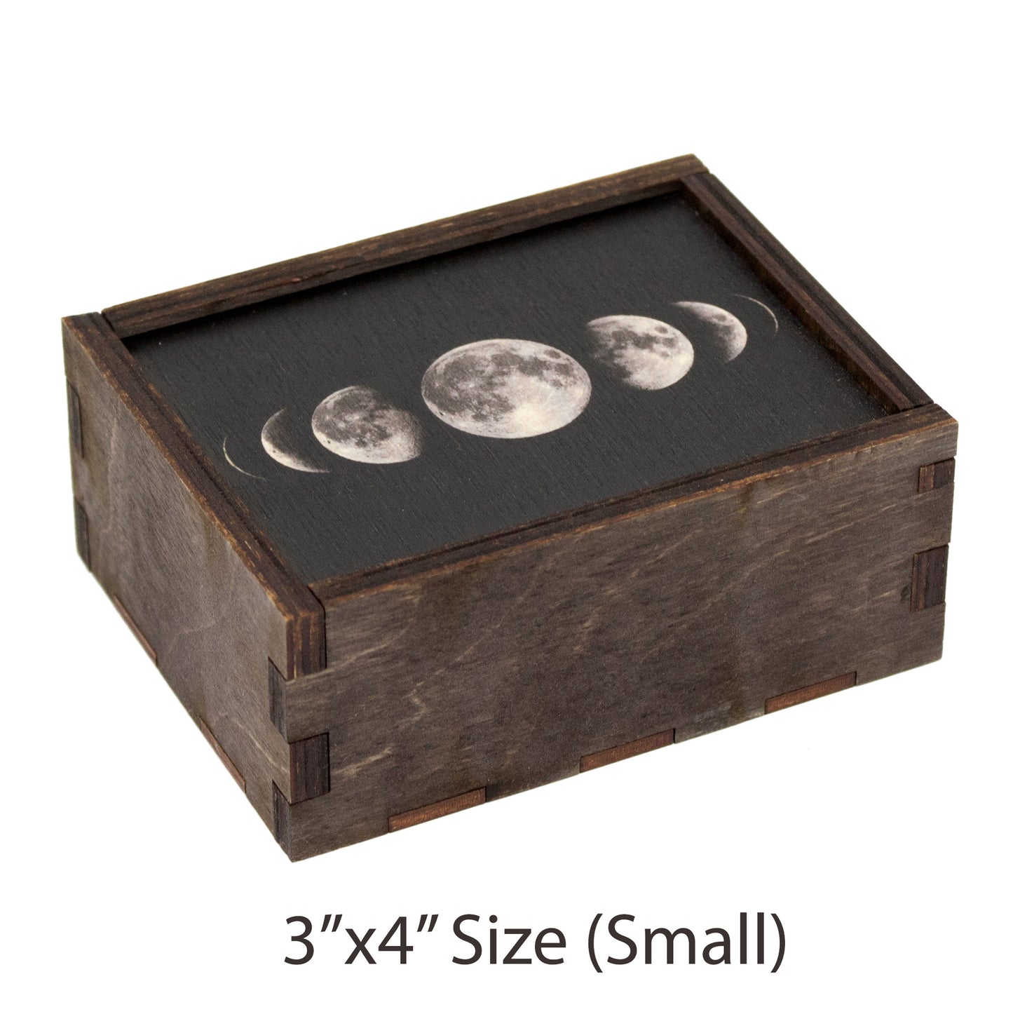 Moon Phases Tarot Card Box Wooden Stash Box Tarot Deck Card Storage