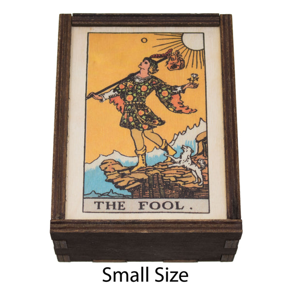 The Fool Card Tarot Card Card Wooden Stash Box Tarot Card Box
