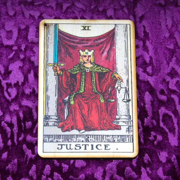 The Justice Tarot Incense Holder Tray