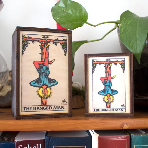 The Hanged Man Tarot Card Card Wooden Stash Box Tarot Card Box