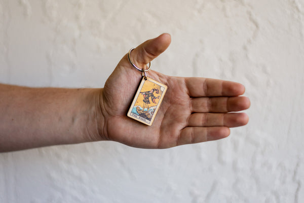 The Fool Tarot Card Keychain
