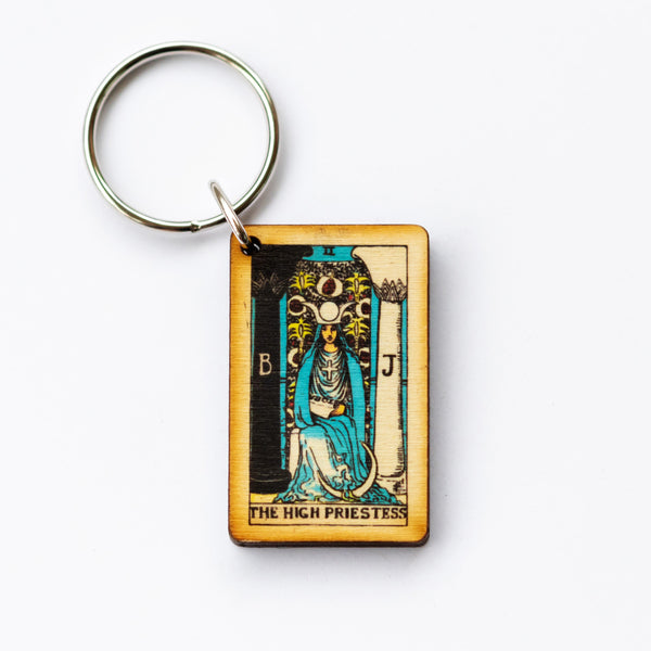 The High Priestess Tarot Card Keychain