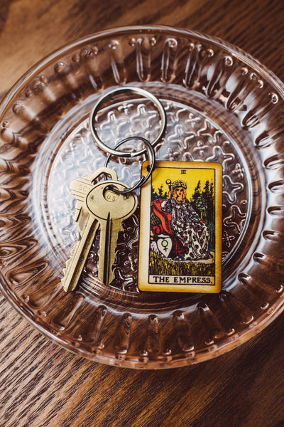 The Empress Tarot Card Keychain
