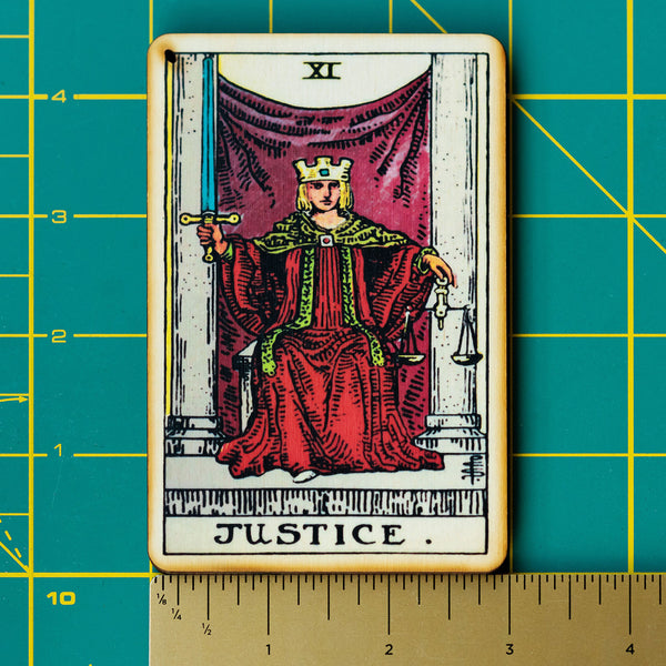 The Justice Tarot Incense Holder Tray