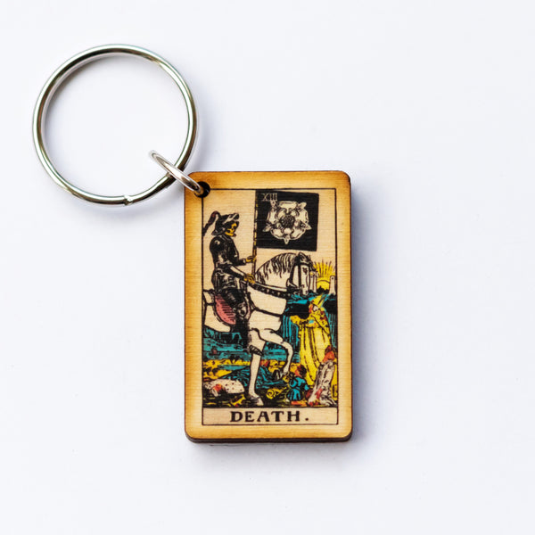 The Death Tarot Card Keychain
