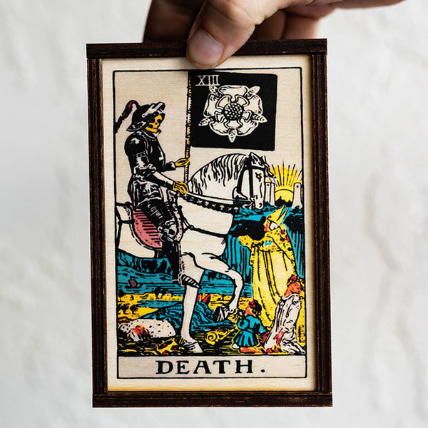 Death Tarot Card Card Wooden Stash Box Tarot Card Box