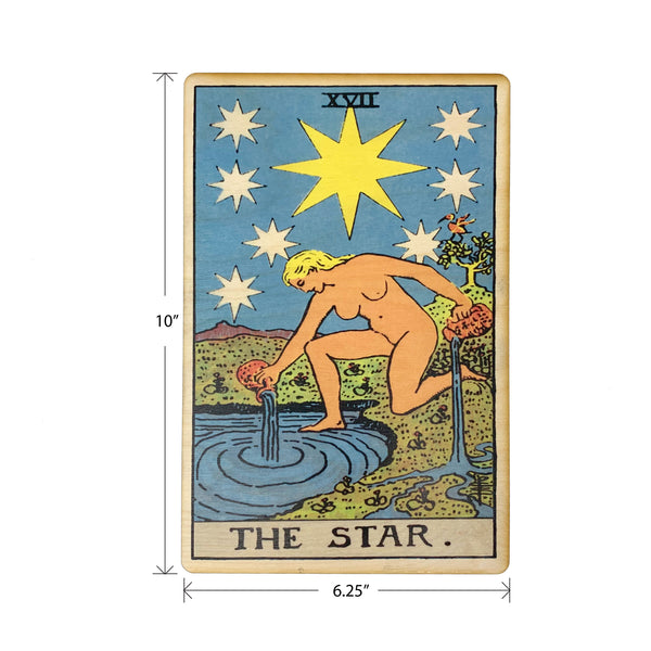 The Star Tarot Wall Art Wooden Wall Decor