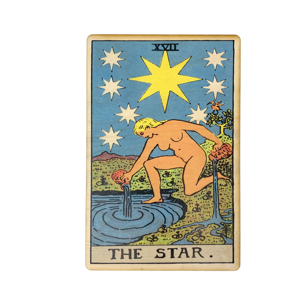 The Star Tarot Wall Art Wooden Wall Decor