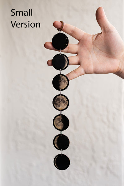 Moon Phases Wooden Laser Cut Wall Art