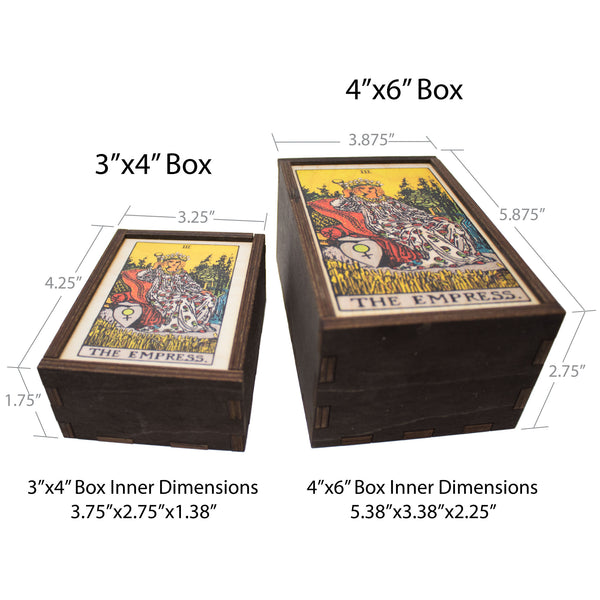 The Empress Card Tarot Card Card Wooden Stash Box Tarot Card Box