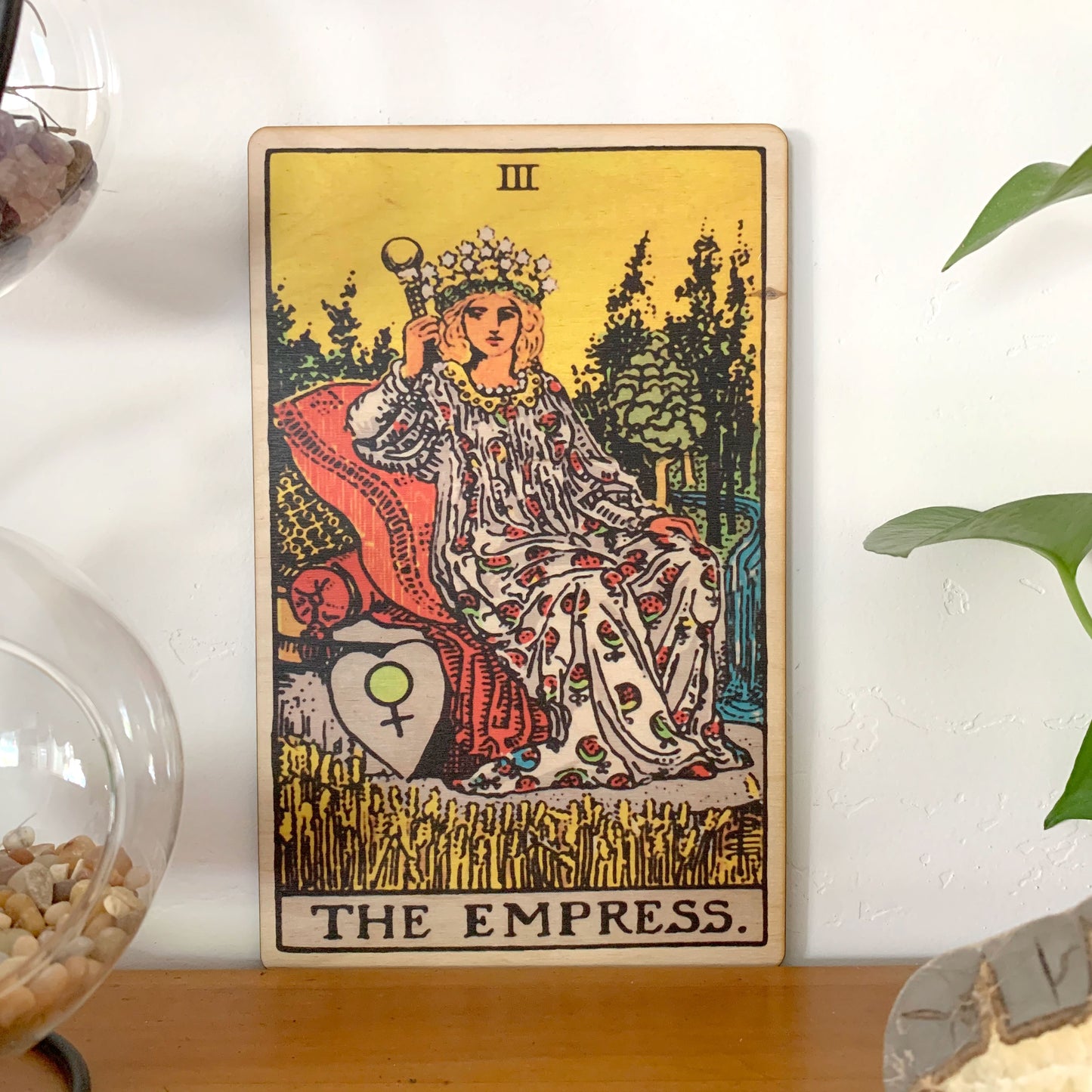 The Empress Tarot Wall Art Wooden Wall Decor