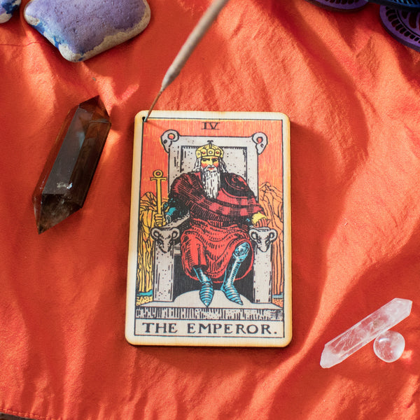 The Emperor Tarot Incense Holder Tray