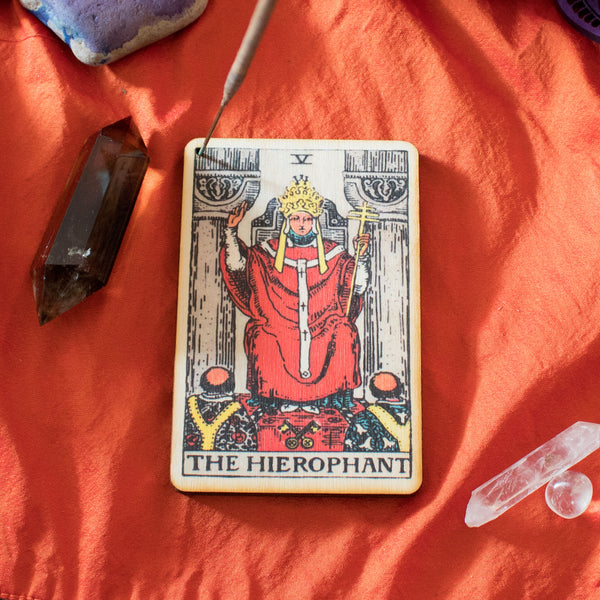 The Hierophant Tarot Incense Holder Tray